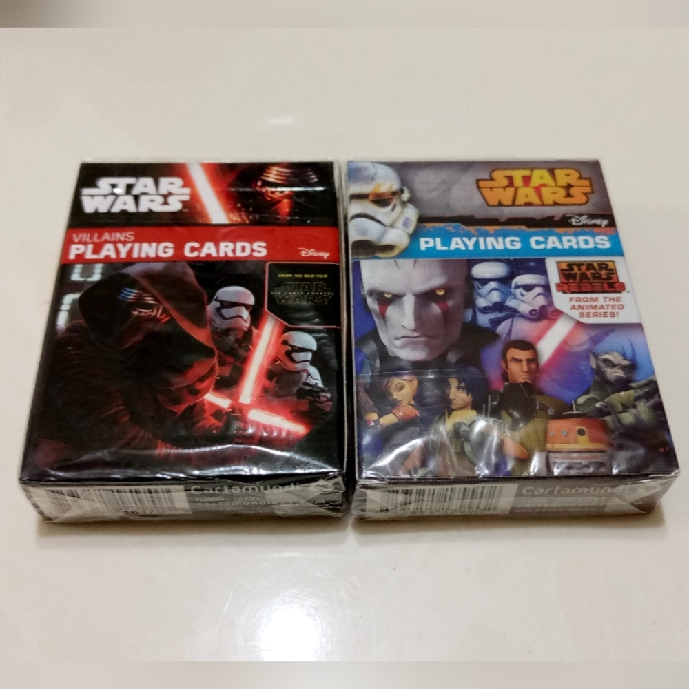 NIP *2* Star Wars Playing Card Packs